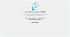 Desktop Screenshot of hazelinternational.com